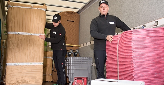 Möbeltransport mit eigenem Fuhrpark